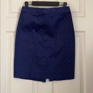 Jcrew polka dot pencil skirt